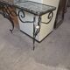 Wrought iron console