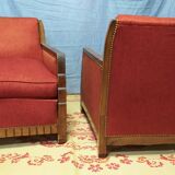 set of 2 Art Deco armchairs "NIAGARA" 1926 by Maurice Dufrène