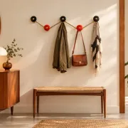 Porte Manteau Zigzag En Métal 1950
