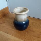 Handcrafted stoneware vase signed Eric Pepin