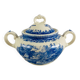 Sugar bowl with lid Villeroy and Boch Mettlach Burgenland blue