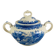 Sugar bowl with lid Villeroy and Boch Mettlach Burgenland blue