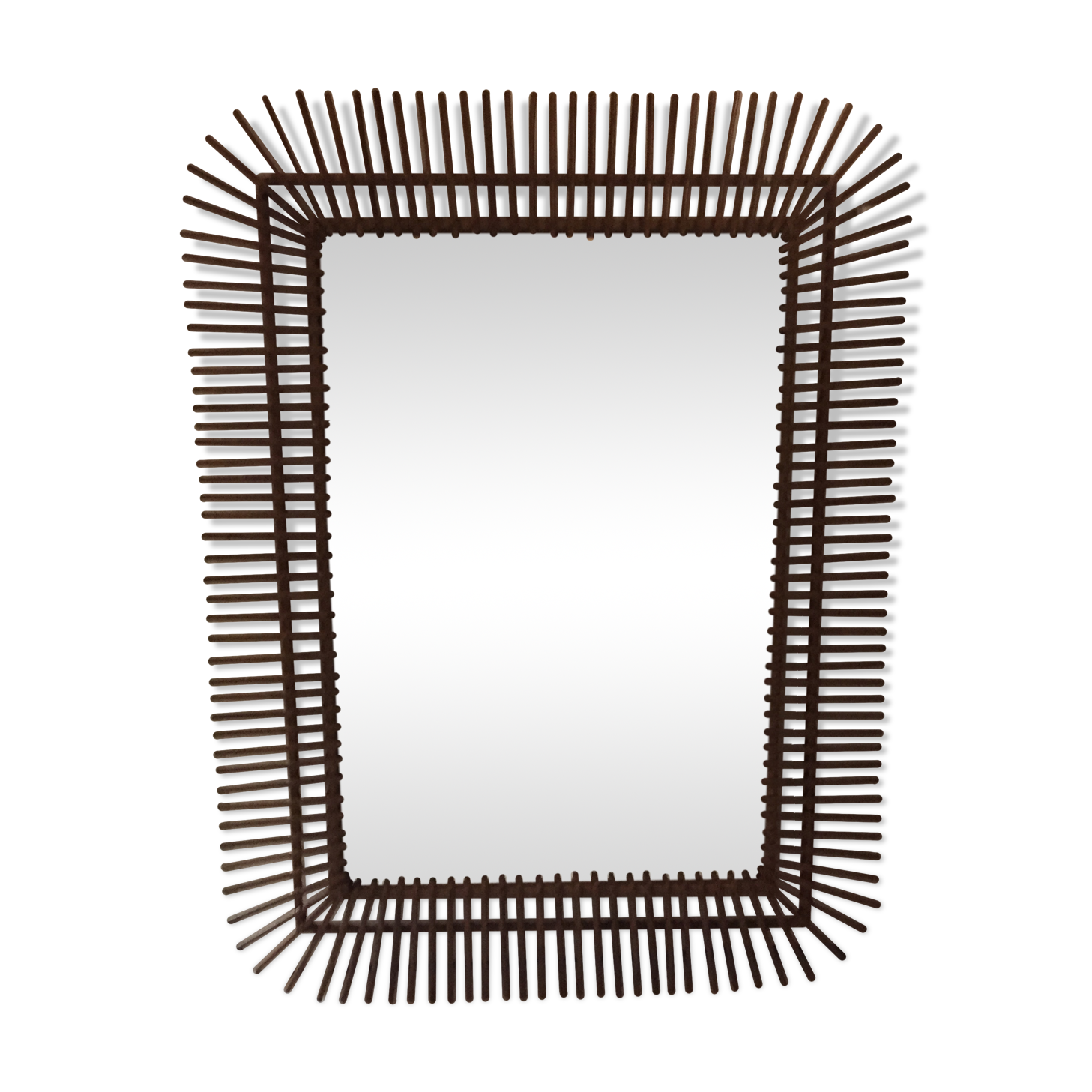Miroir en rotin 112 x 86cm