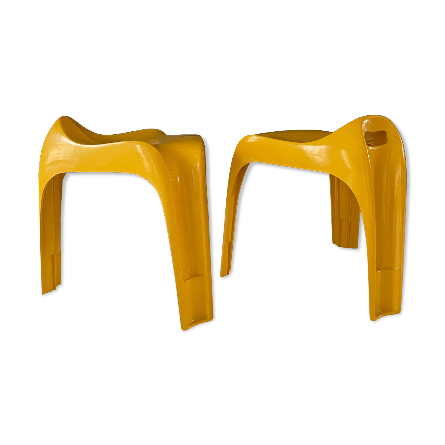 Paire de tabourets par alexeander begge pour casala, 1970