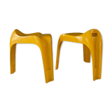Pair of stools by alexeander begge for casala, 1970