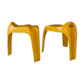 Pair of stools by alexeander begge for casala, 1970