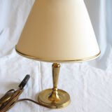 Brass bedside lamp