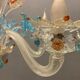 Venetian murano glass flower chandelier, 1960s