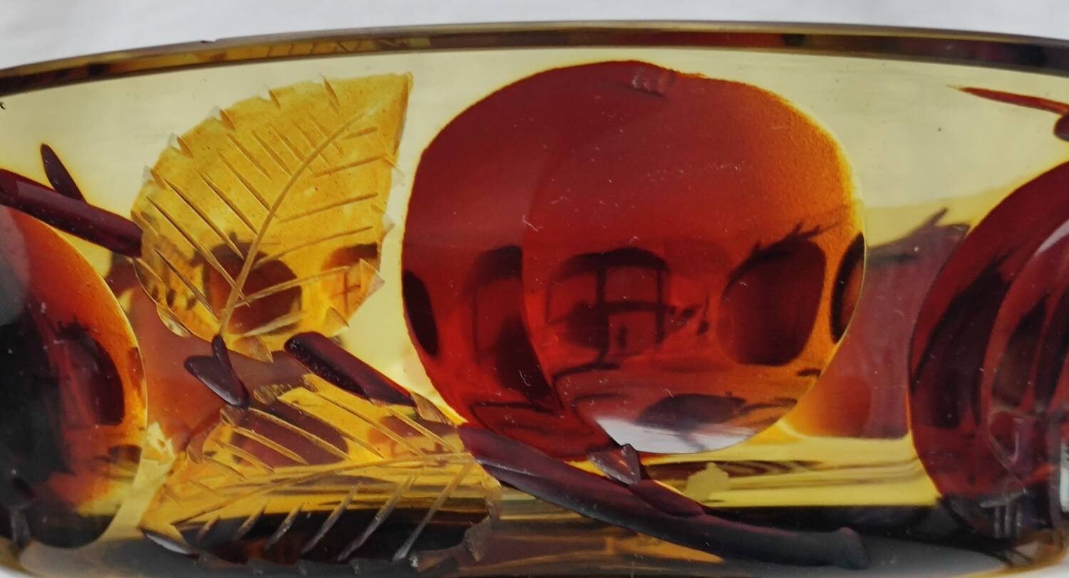 Old Bohemian Cut Crystal Cup