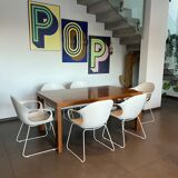 Walnut dining table Roset line