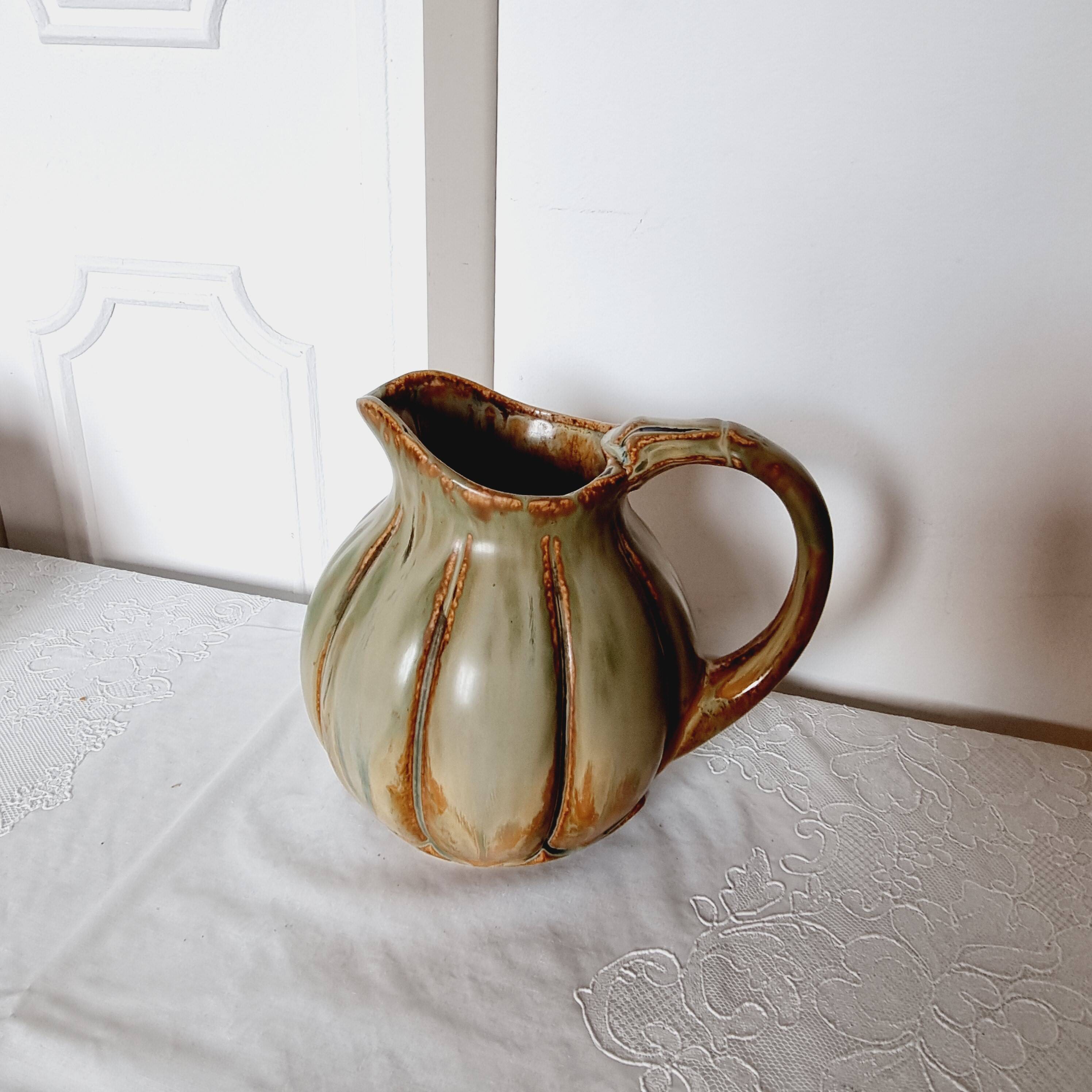 Early 20th century modernist glazed stoneware pitcher