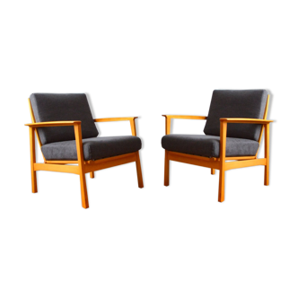 Paire de fauteuils scandinave 1960
