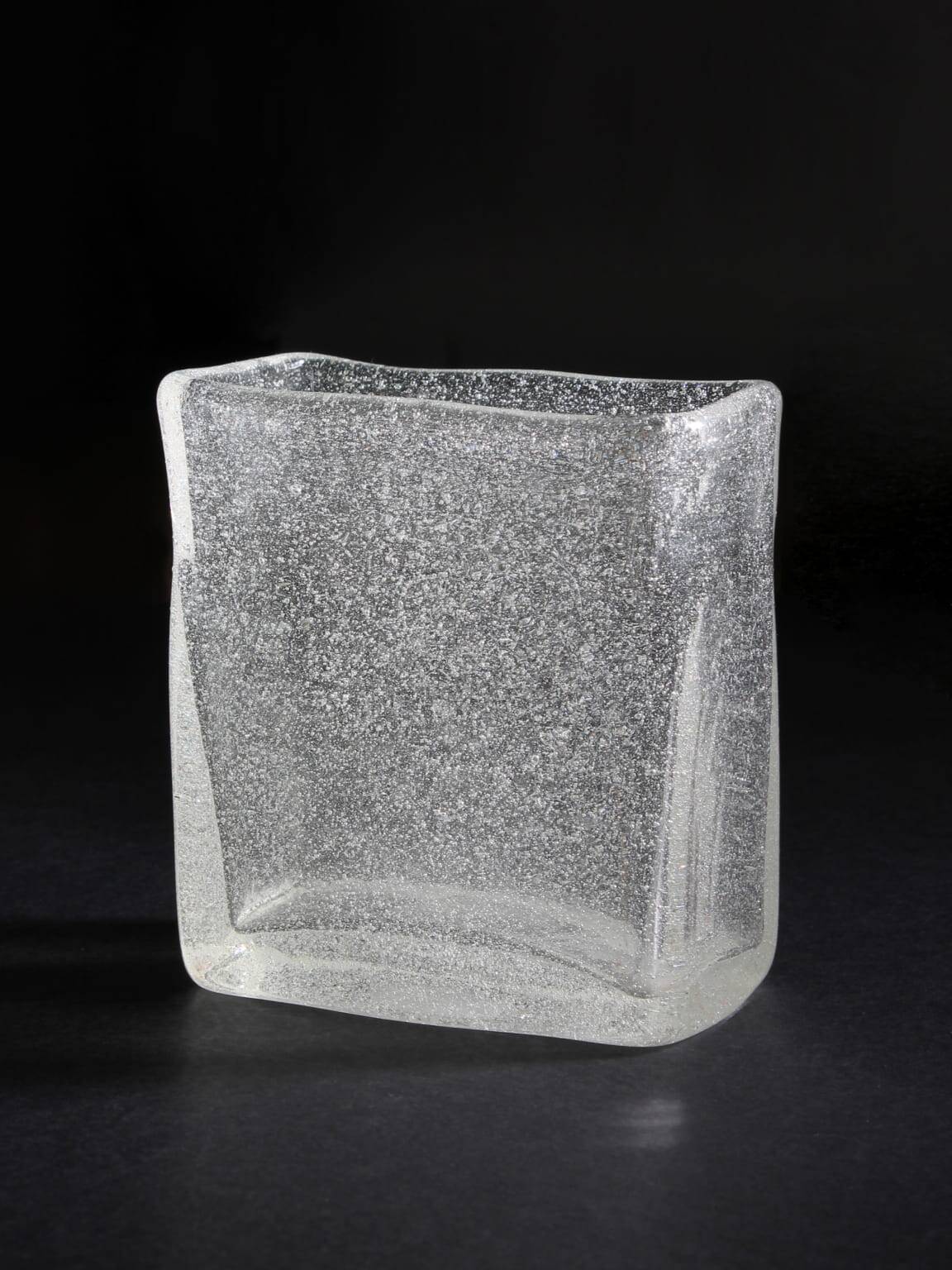 Oiva Toikka "Iglu" Bubbles Glass Vase, For Nuutajärvi, 1970s