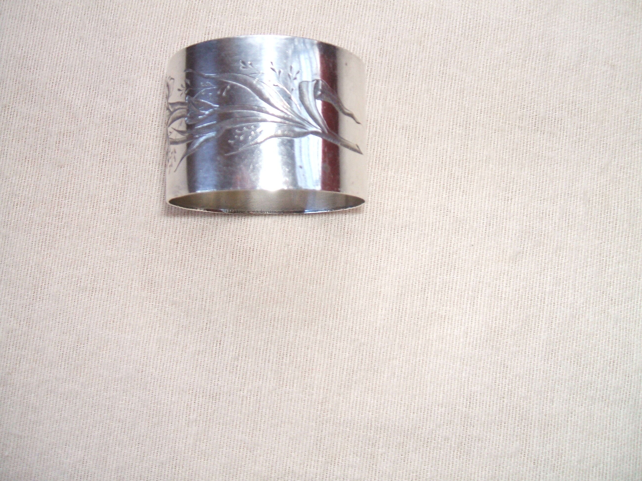 Solid silver towel ring