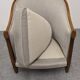 Pair of Art Deco gondola armchairs, France circa 1920
