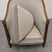 Pair of Art Deco gondola armchairs, France circa 1920