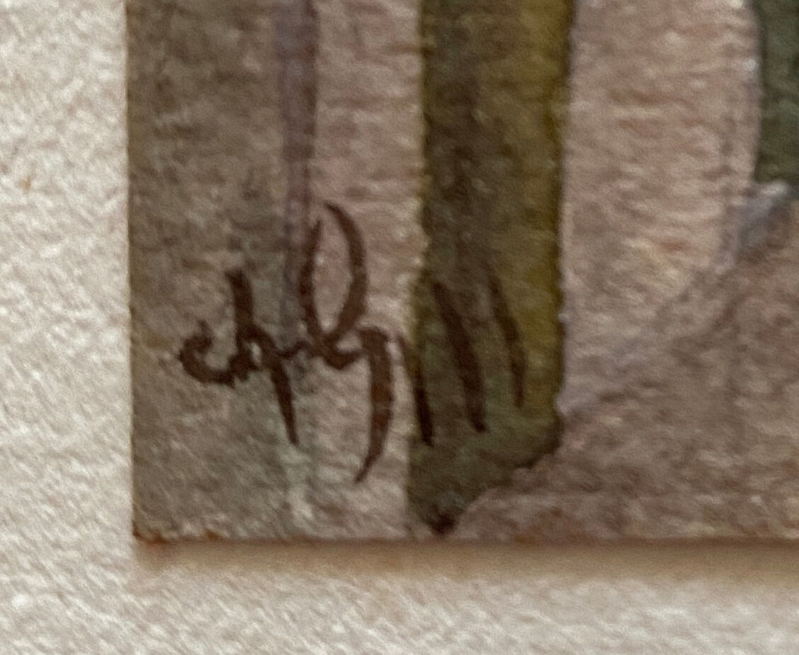 Paintings during watercolors around 1911 signed Views of Marseille