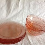 Set of 5 cups and 6 vintage plates
