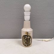 Small stoneware table lamp from Danish brand Okola, 1980s