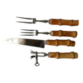 Bamboo lamb cutlery
