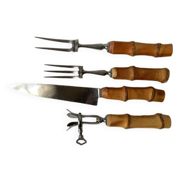 Bamboo lamb cutlery