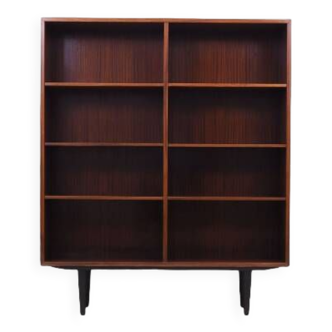 Mahogany bookcase, Danish design, 1970s, production: Omann Jun