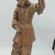 Paire de sculptures d'anges toscans en bois doré, fin XVIIe siècle