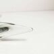 Transparent and green Murano glass ashtray