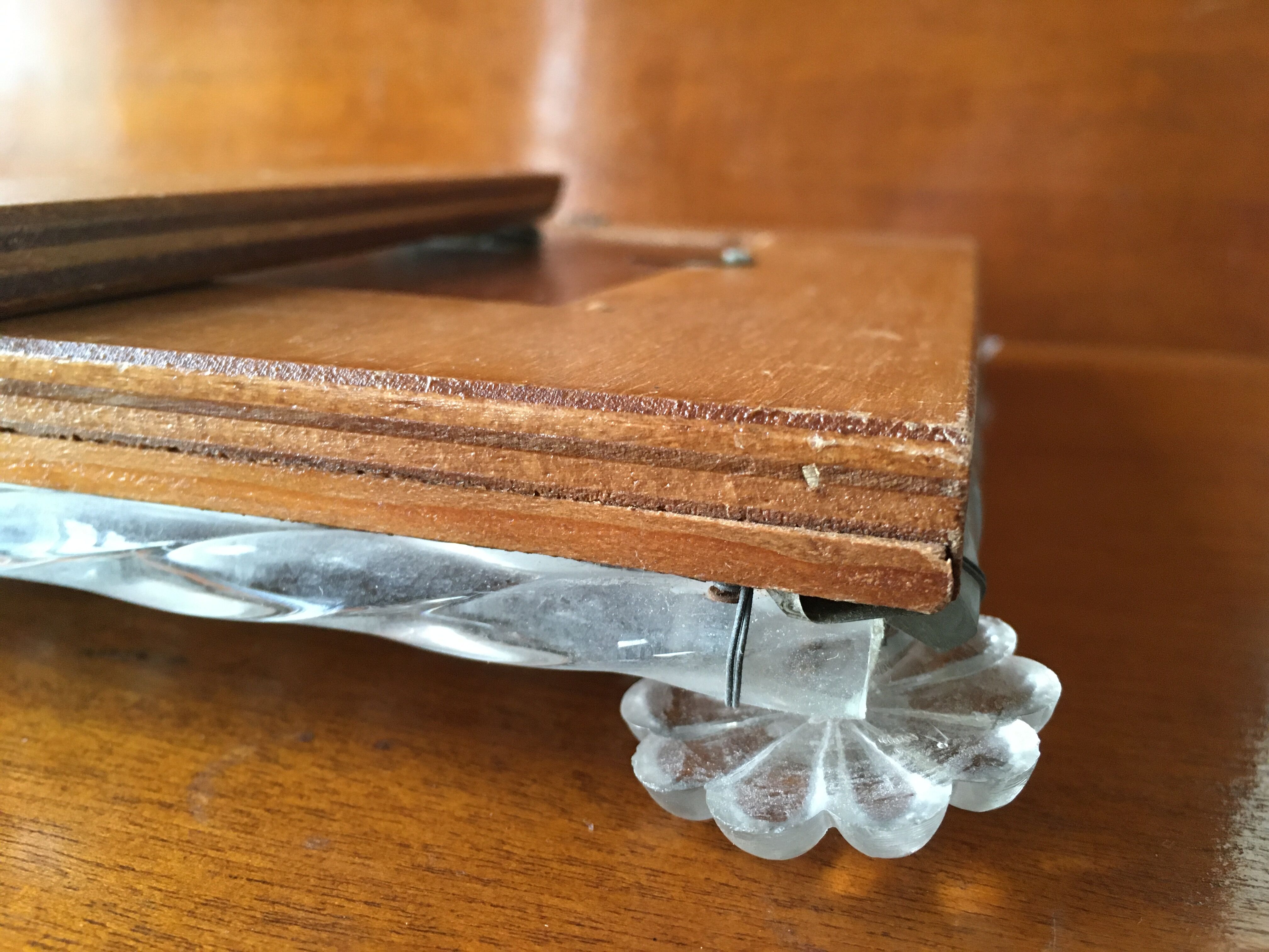 Vintage Murano mirror photo frame