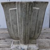 Art deco enamelled cast iron planter