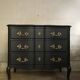 Commode vintage noire