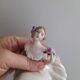 Lady’s porcelain compact or candy dish