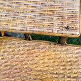 Rattan chaise longue 1920