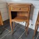 Pair of Louis XV style oak bedside tables