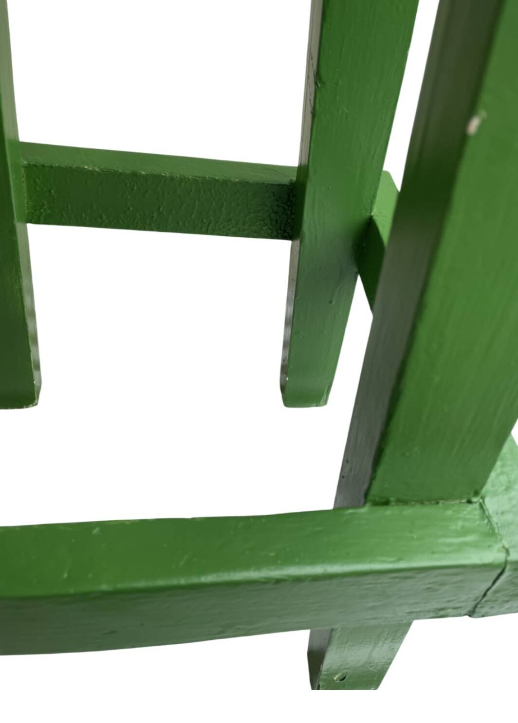 Painted wooden stool