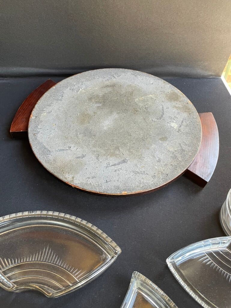 Plateau serviteur à hors d'oeuvres compartimenté (1)