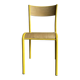 Chaise écolier vintage jaune