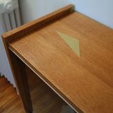 Small window on high metal feet