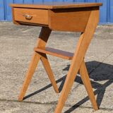 Vintage 1960s compass foot bedside table