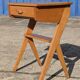 Vintage 1960s compass foot bedside table