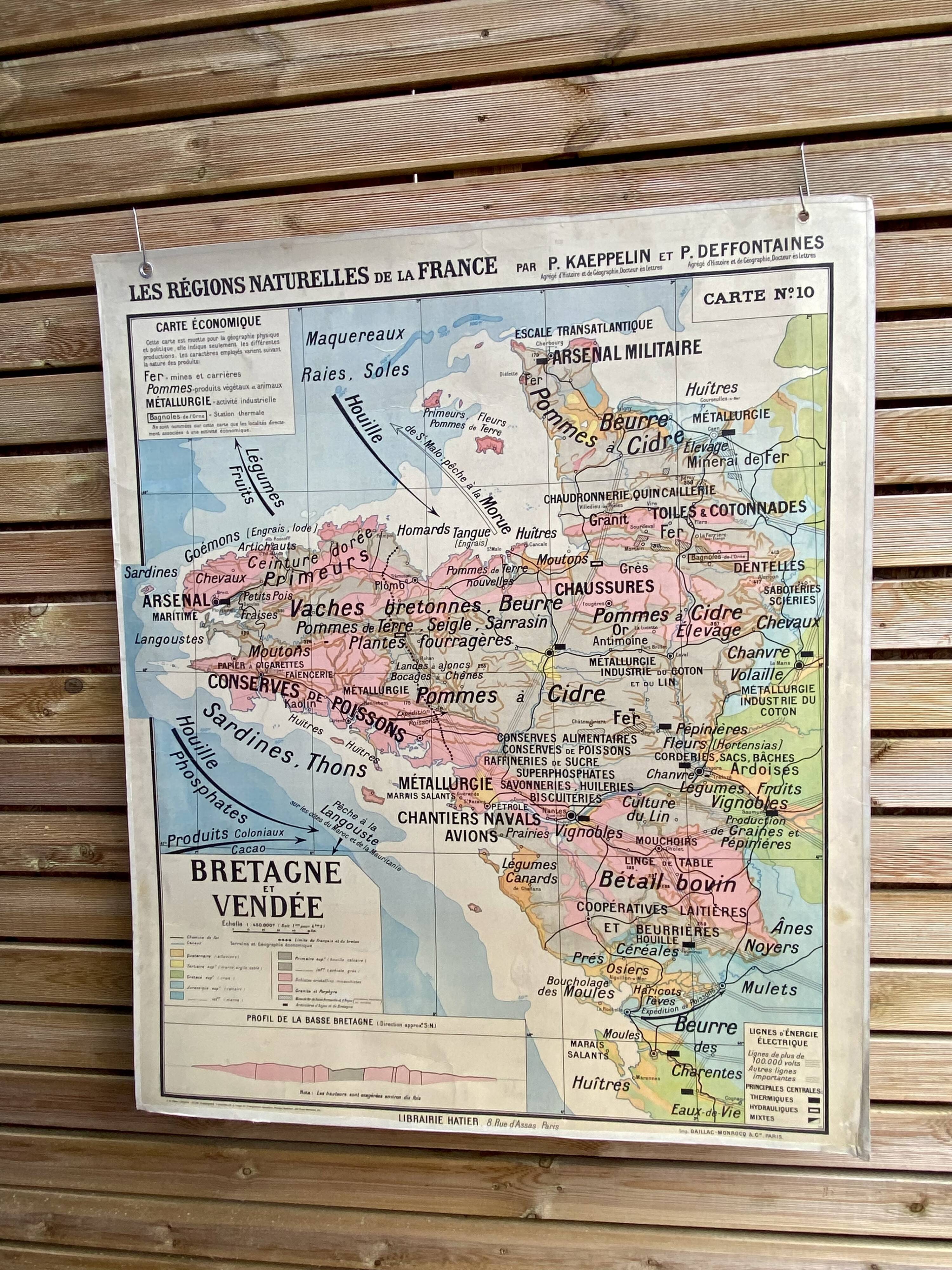 Carte 10 - bretagne et vendée - paul kaeppelin et deffontaines