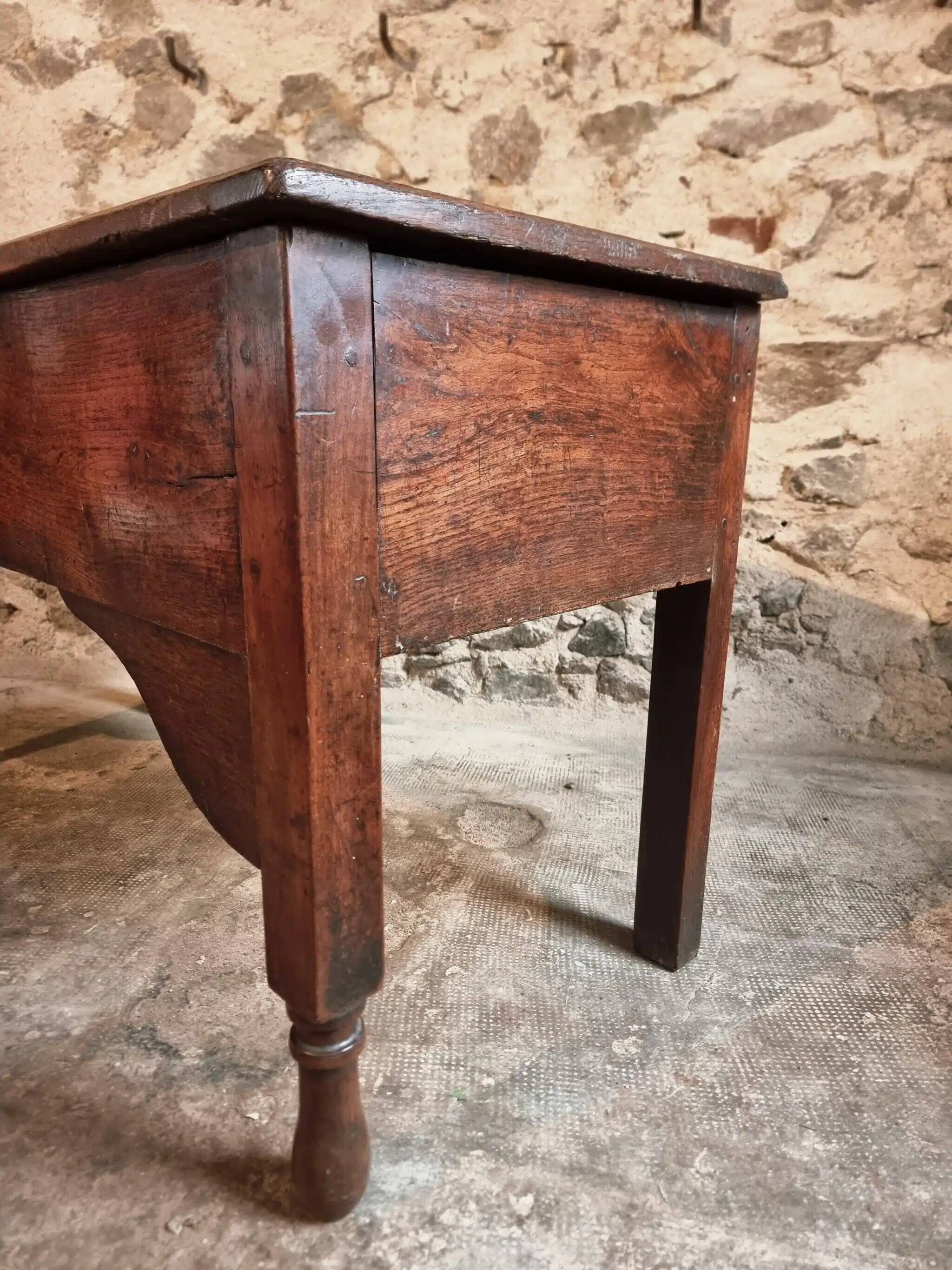 Antique French kneading table, 19th century