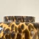 Large Hutschenreuther vase signed, blown glass in tortoiseshell style like Murano.