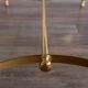 Table basse vintage en laiton fabriquée en France, 1950s