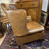 Vintage Leather Chesterfield Armchair – English Country House Style  Claw F