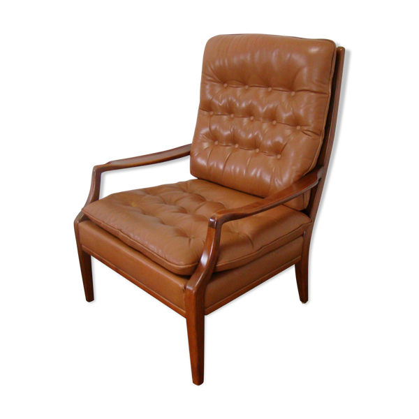 Fauteuil style chesterfield