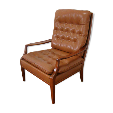 Fauteuil style chesterfield