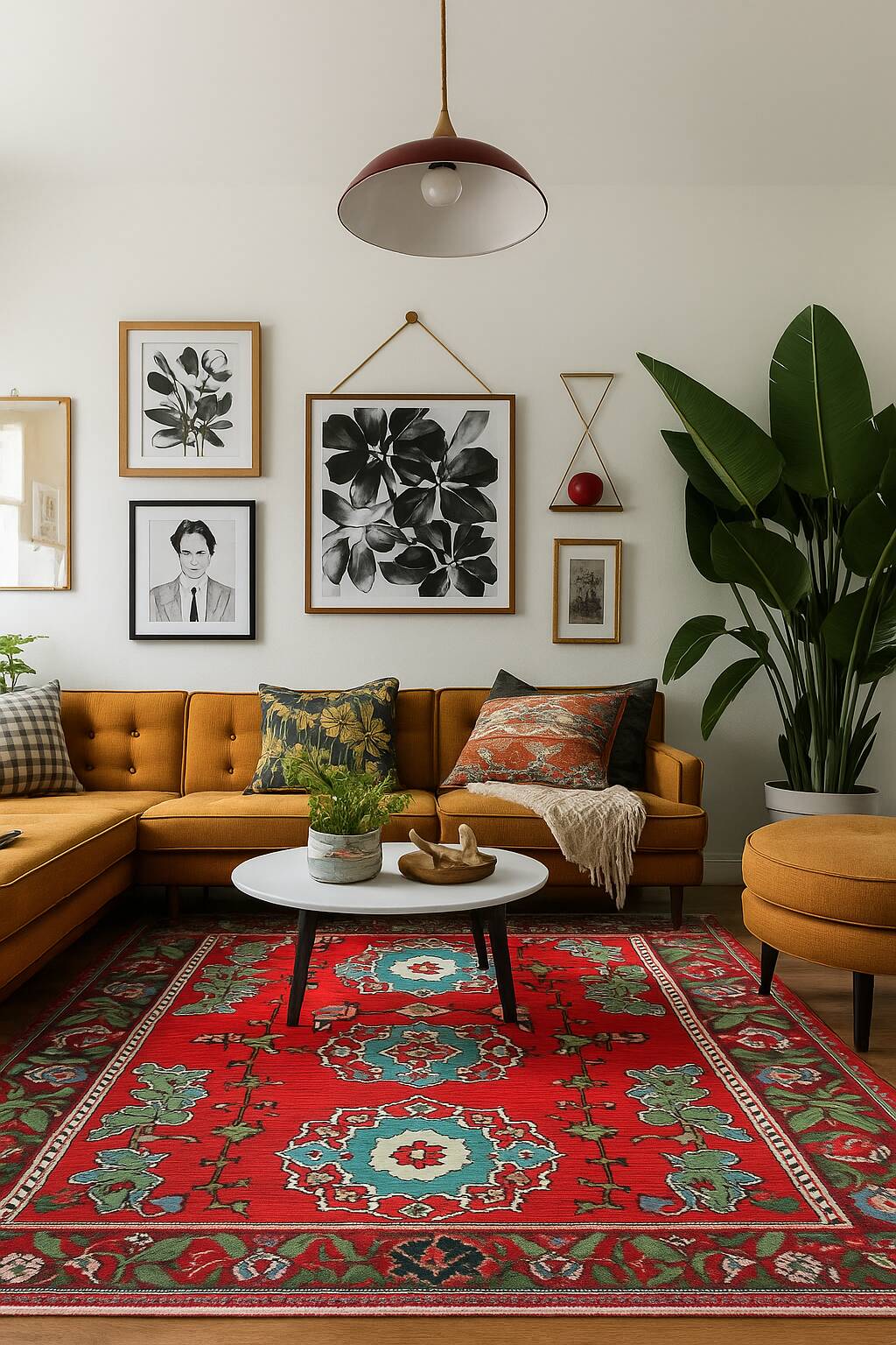 Red Floral Kilim Rug, Moldovian Handmade Wool Flatweave 287x207cm