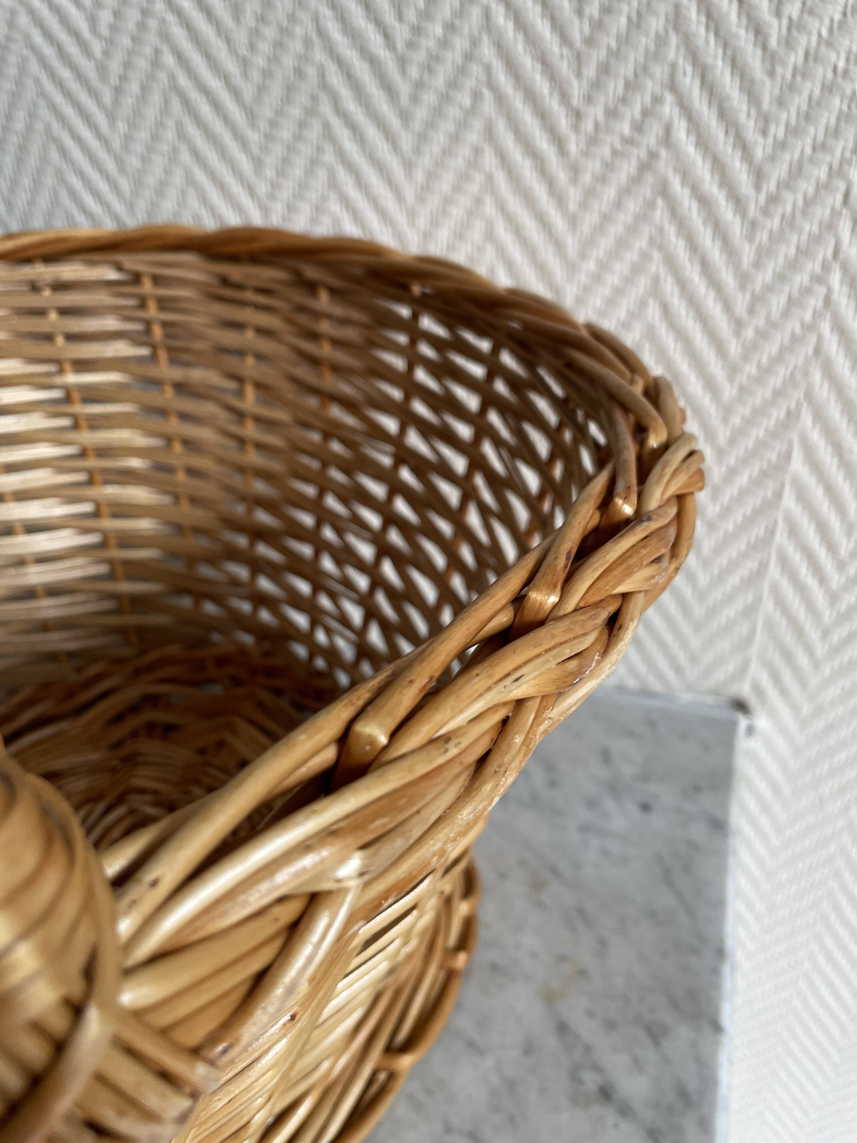 Vintage wicker basket