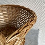 Vintage wicker basket